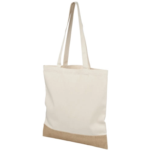 Bawełniano-jutowa torba na zakupy Delhi PFC-12046700 biały