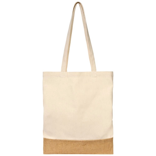 Bawełniano-jutowa torba na zakupy Delhi PFC-12046700 biały