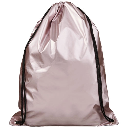 Błyszczący plecak Oriole ze sznurkiem ściągającym PFC-12047003 różowy