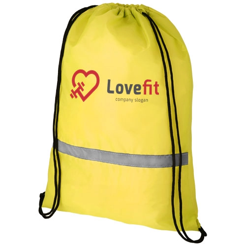 Plecak bezpieczeństwa Oriole ze sznurkiem ściągającym PFC-12048400 żółty