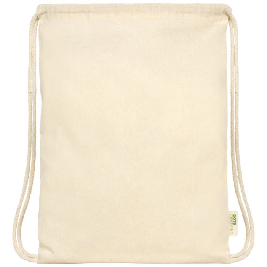 Orissa  plecak ściągany sznurkiem z bawełny organicznej z certyfikatem GOTS o gramaturze 100 g/m² PFC-12049010
