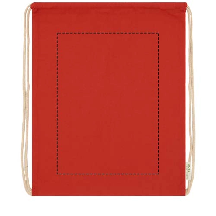 Orissa  plecak ściągany sznurkiem z bawełny organicznej z certyfikatem GOTS o gramaturze 100 g/m² PFC-12049021