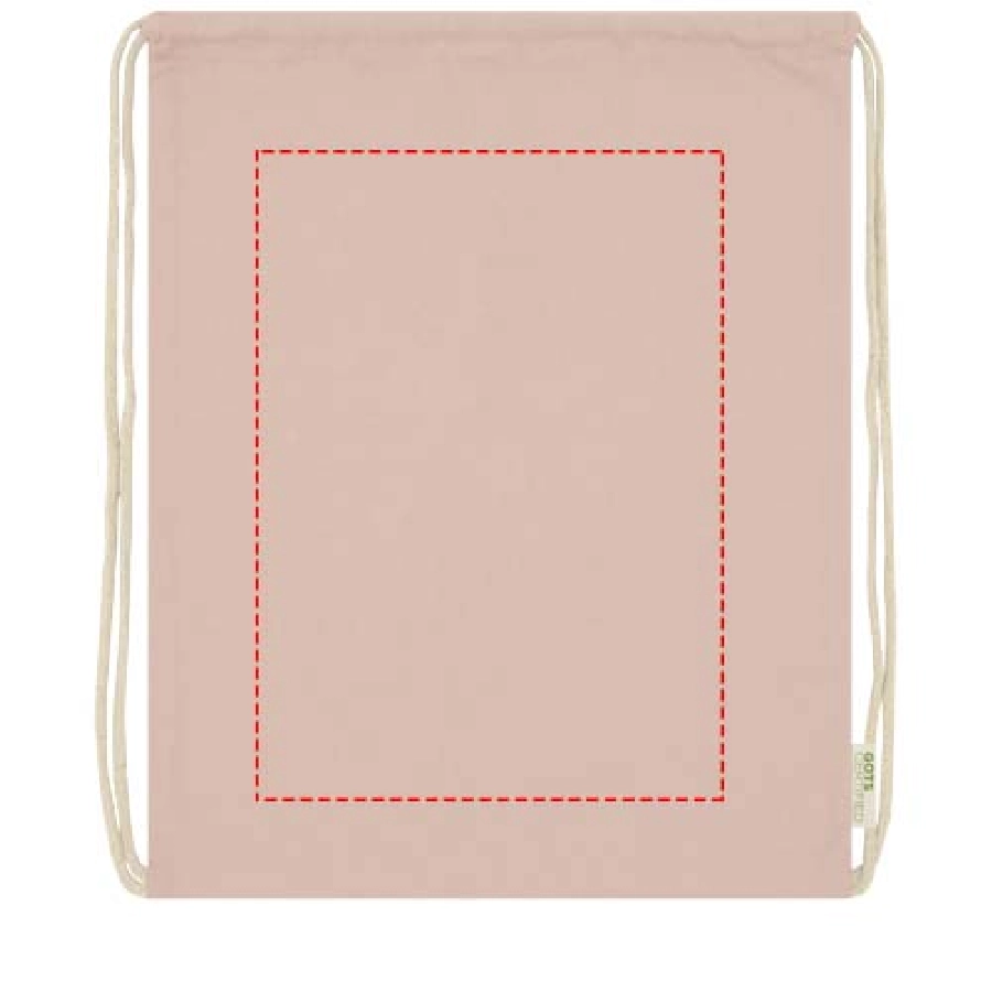 Orissa  plecak ściągany sznurkiem z bawełny organicznej z certyfikatem GOTS o gramaturze 100 g/m² PFC-12049040