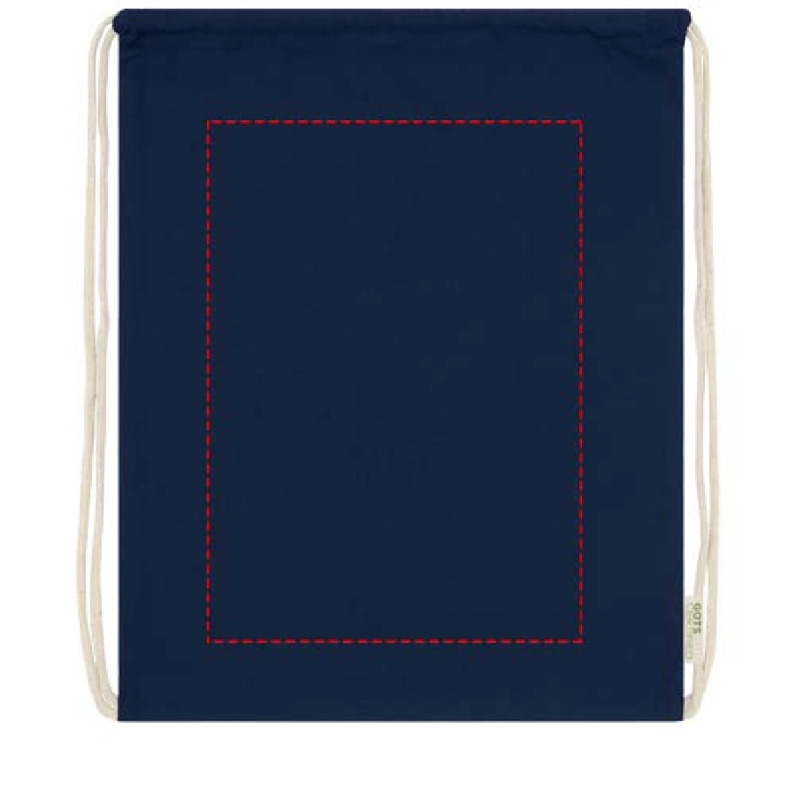 Orissa  plecak ściągany sznurkiem z bawełny organicznej z certyfikatem GOTS o gramaturze 100 g/m² PFC-12049055