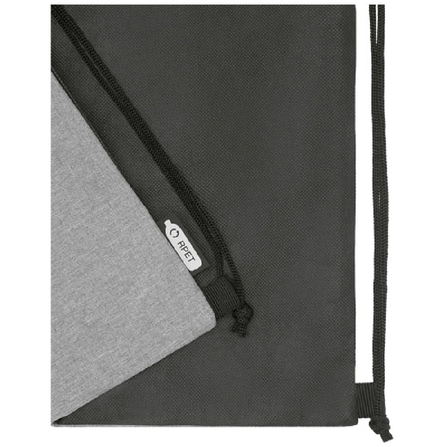 Plecak Ross  ściągany sznurkiem z plastiku z recyclingu PFC-12051806