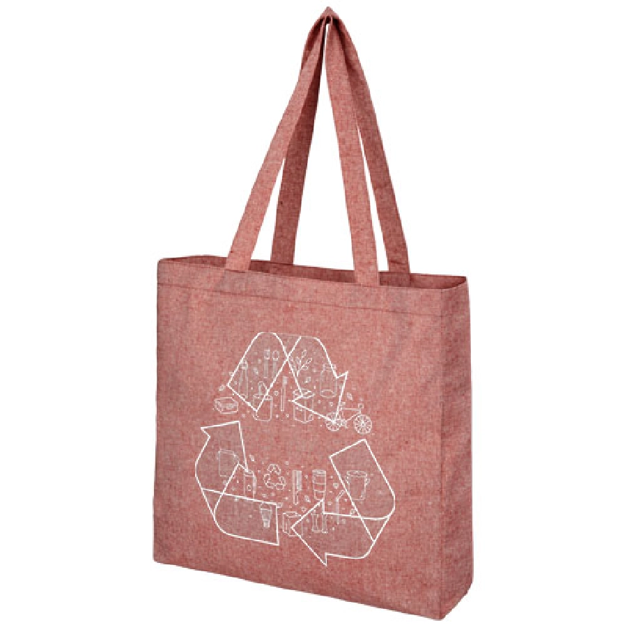 Pheebs poszerzana torba na zakupy z bawełny z recyclingu o gramaturze 210 g/m2 PFC-12053791
