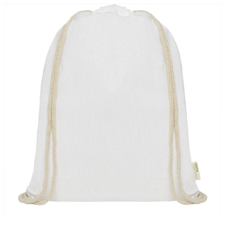 Orissa 140 g/m² organic cotton drawstring bag 5L PFC-12061201