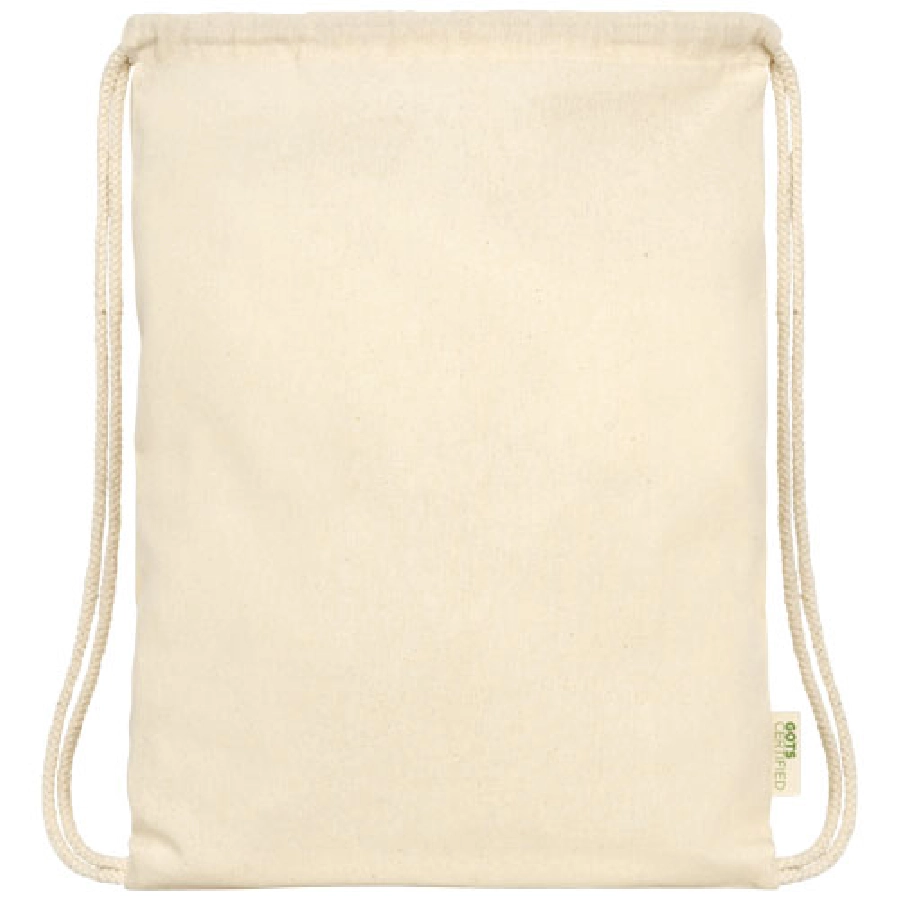 Orissa 140 g/m² organic cotton drawstring bag 5L PFC-12061206