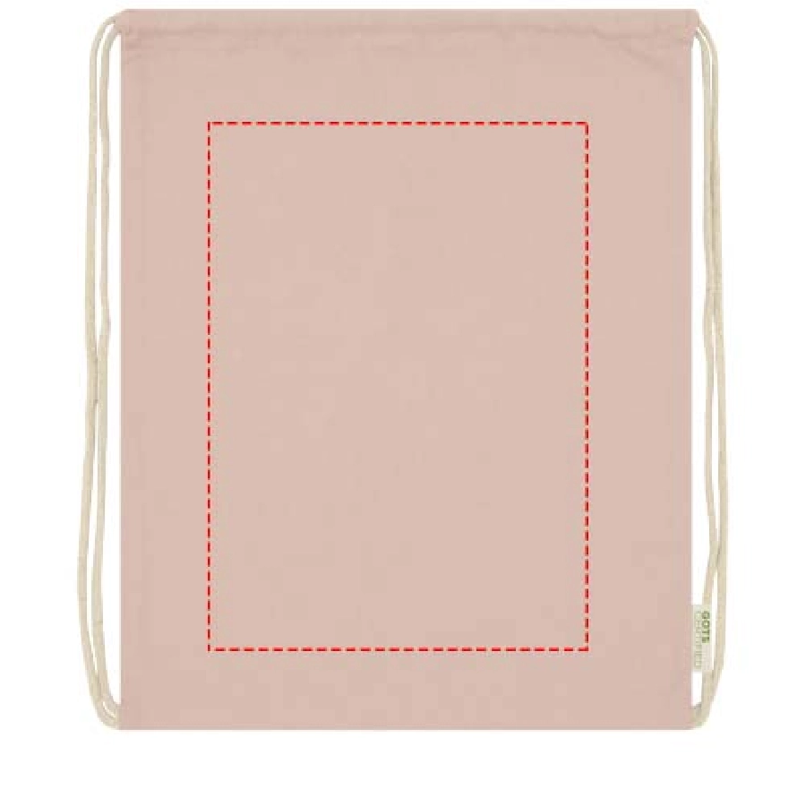 Orissa 140 g/m² organic cotton drawstring bag 5L PFC-12061240