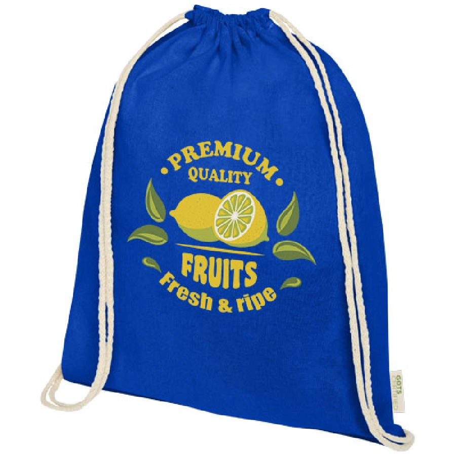 Orissa 140 g/m² organic cotton drawstring bag 5L PFC-12061253