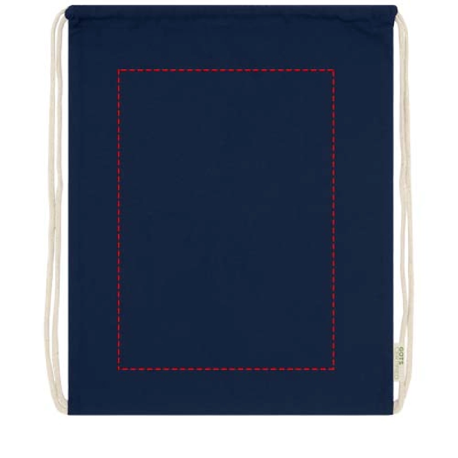 Plecak ściągany sznurkiem Orissa z bawełny organicznej z certyfikatem GOTS o gramaturze 140 g/m² PFC-12061255