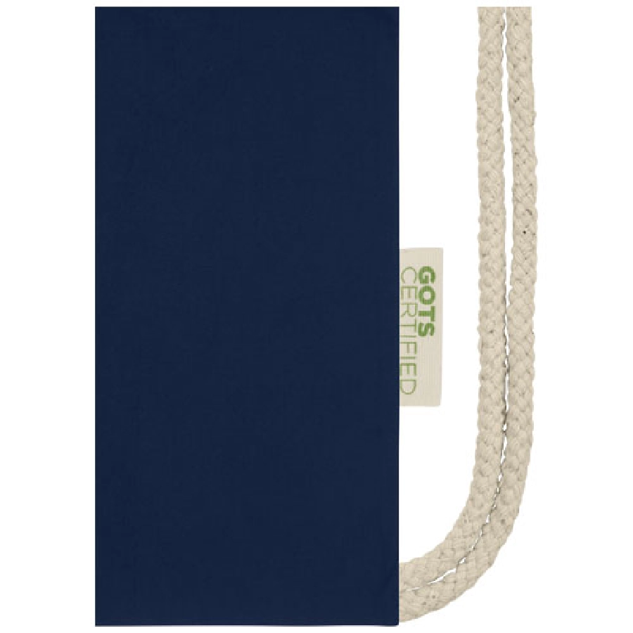 Plecak ściągany sznurkiem Orissa z bawełny organicznej z certyfikatem GOTS o gramaturze 140 g/m² PFC-12061255