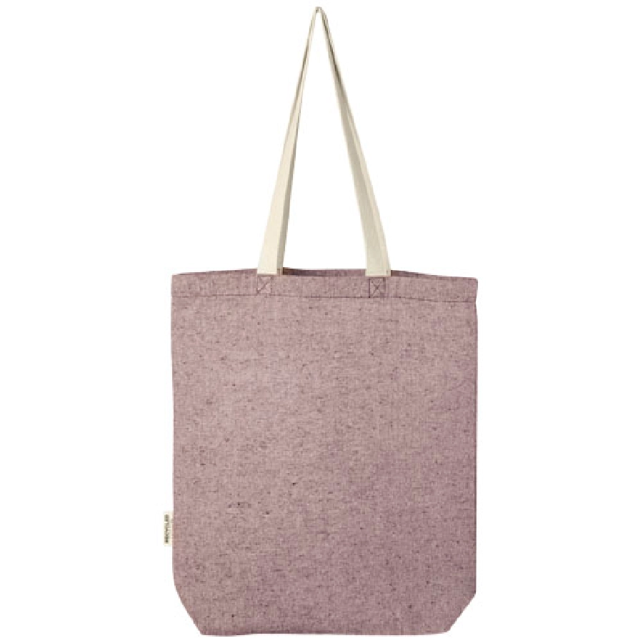 Pheebs torba na zakupy o pojemności 9 l z bawełny z recyklingu o gramaturze 150 g/m² i z przednią kieszenią PFC-12064320