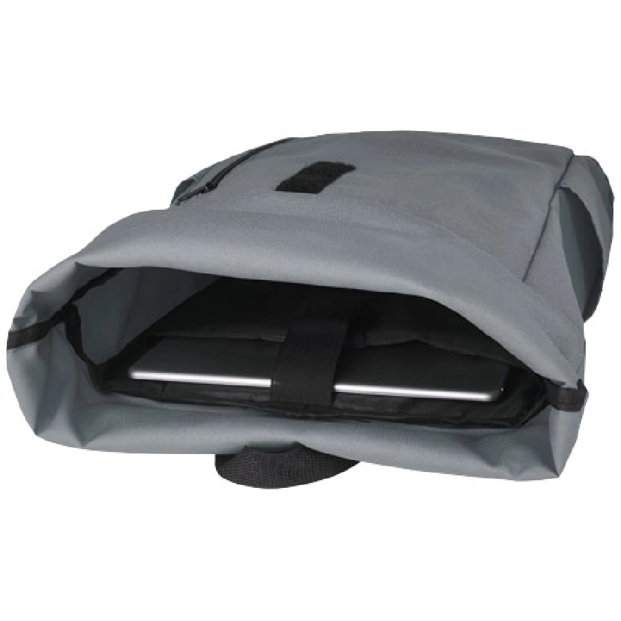 Byron plecak na laptopa 15,6 cala z tworzywa RPET z certyfikatem GRS z zawijanym zamknięciem, 18 l PFC-12065980