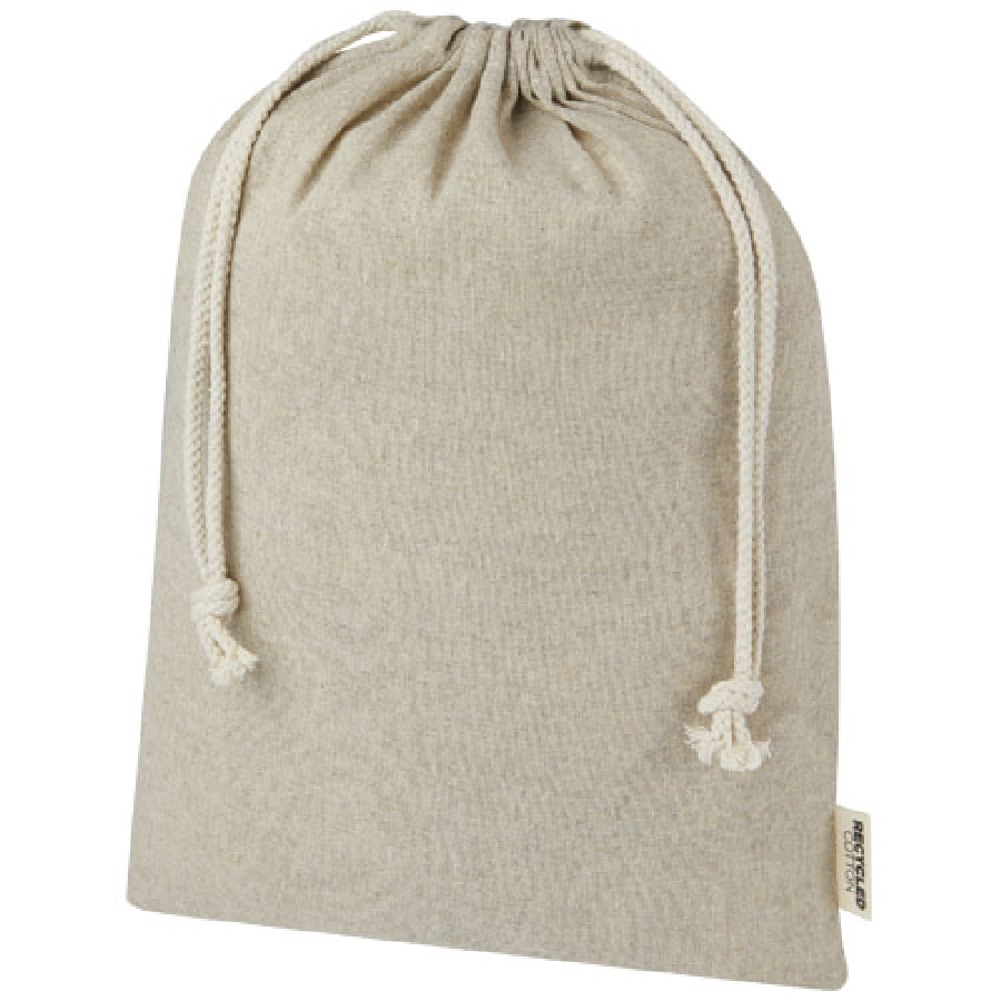 Pheebs torba na prezent z bawełny z recyklingu o gramaturze 150 g/m² i z certyfikatem GRS, duża o pojemności 4 l PFC-12067206