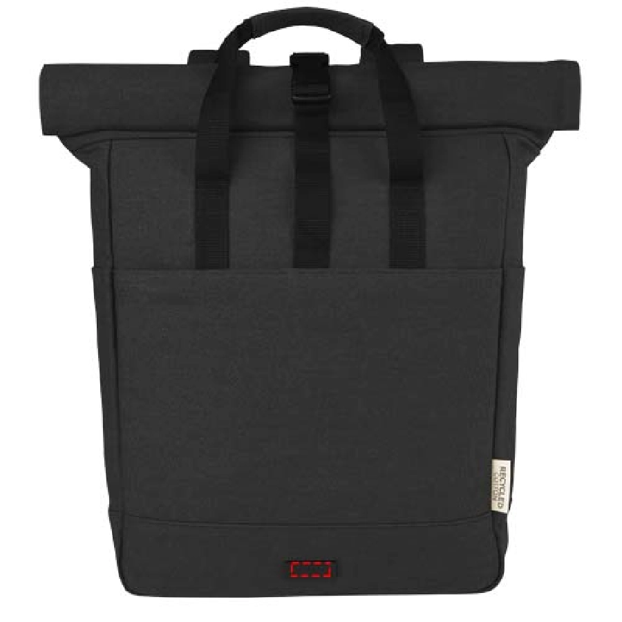 Joey 15-calowy plecak na laptopa z płótna z recyklingu z certyfikatem GRS o pojemności 15 l PFC-12067890