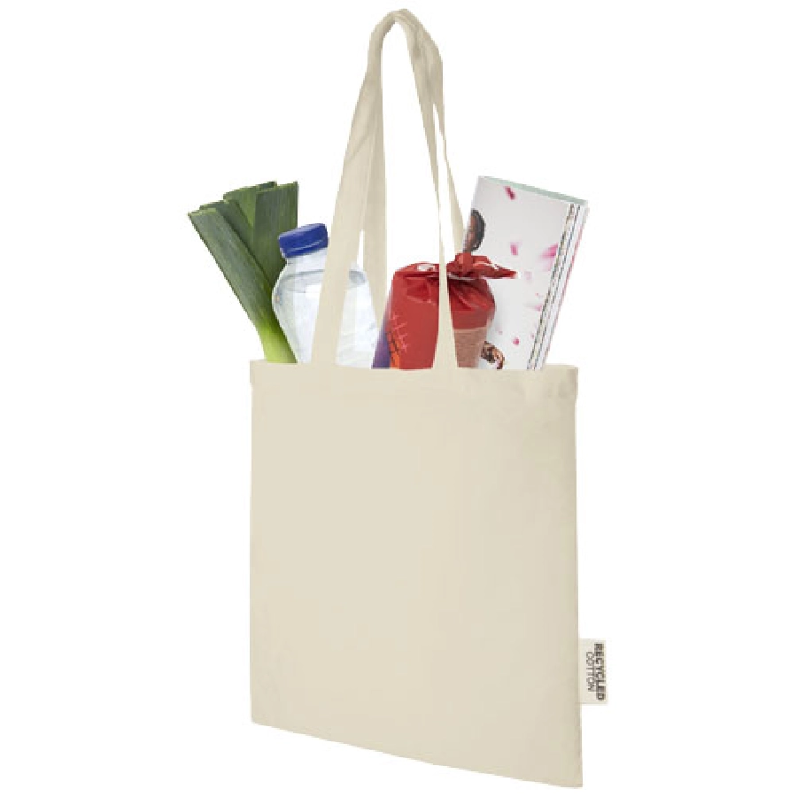 Madras torba na zakupy z bawełny z recyklingu o gramaturze 140 g/m2 i pojemności 7 l PFC-12069506