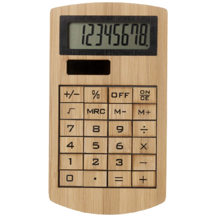 Kalkulator Eugene wykonany z bambusa PFC-12342800 brązowy