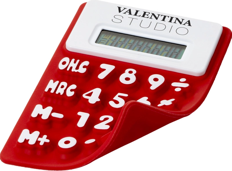 Kalkulator elastyczny Splitz PFC-12345401 czerwony