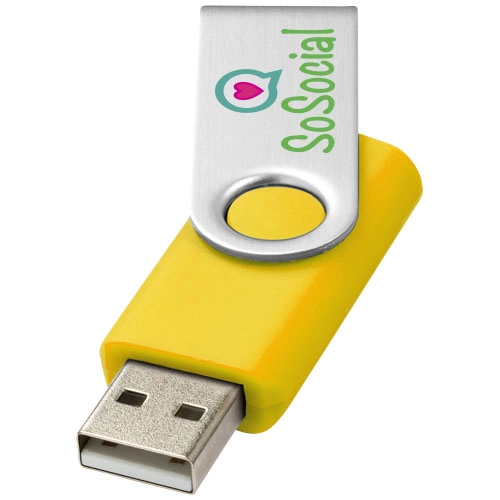 Pamięć USB Rotate-basic 1GB PFC-12350307 żółty