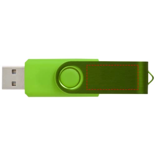 Pamięć USB Rotate-metallic 2GB PFC-12350703 zielony