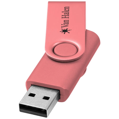 Pamięć USB Rotate-metallic 2GB PFC-12350707 różowy
