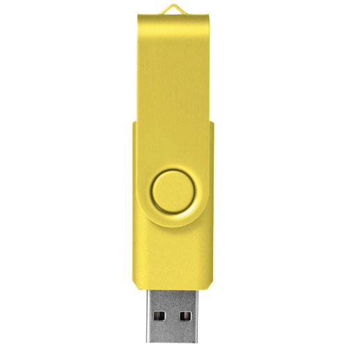Pamięć USB Rotate-metallic 4GB PFC-12350806 żółty