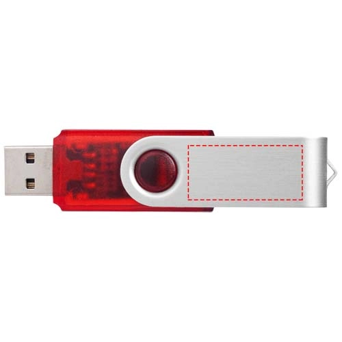 Pamięć USB Rotate-translucent 2GB PFC-12351604 czerwony