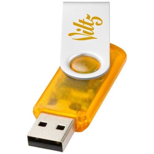 Pamięć USB Rotate-translucent 4GB PFC-12351702 pomarańczowy