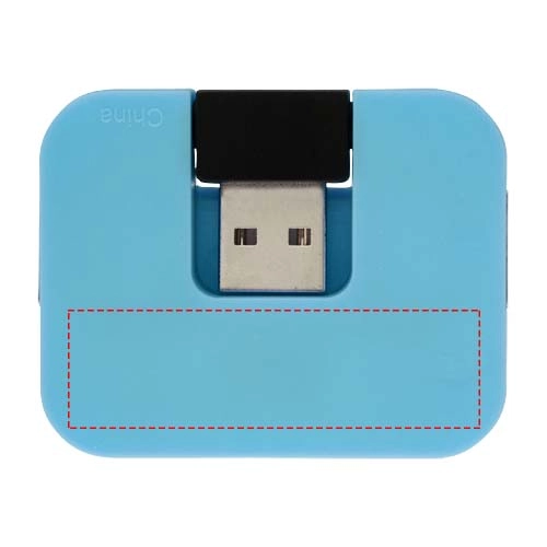 Rozdzielacz USB Gaia 4-portowy PFC-12359802 niebieski