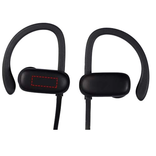 Słuchawki douszne Brilliant z podświetlanym logo z łącznością Bluetooth® PFC-12410300 czarny