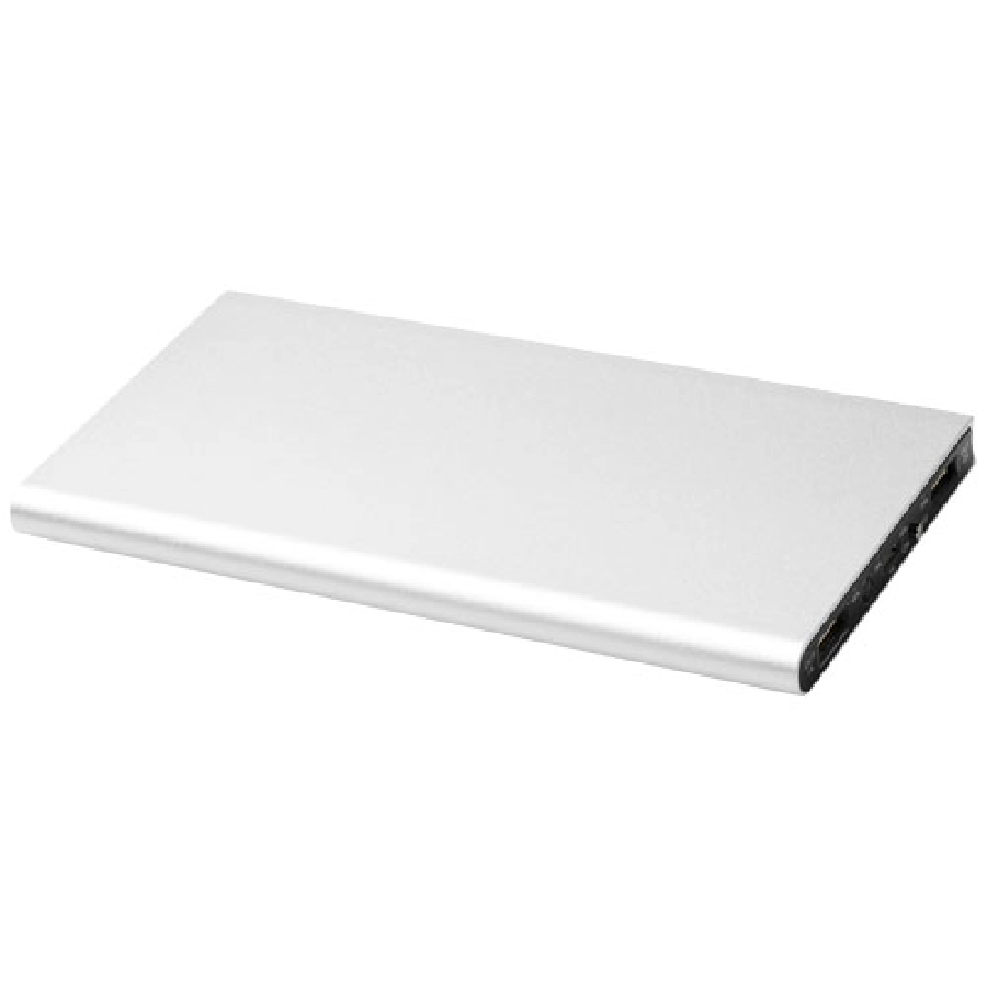 Aluminiowy powerbank Plate 8000 mAh PFC-12411201 srebrny
