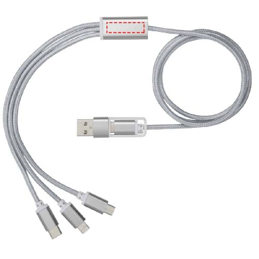 Kabel do ładowania 5 w 1 z podwójnym wejściem Versatile PFC-12418081