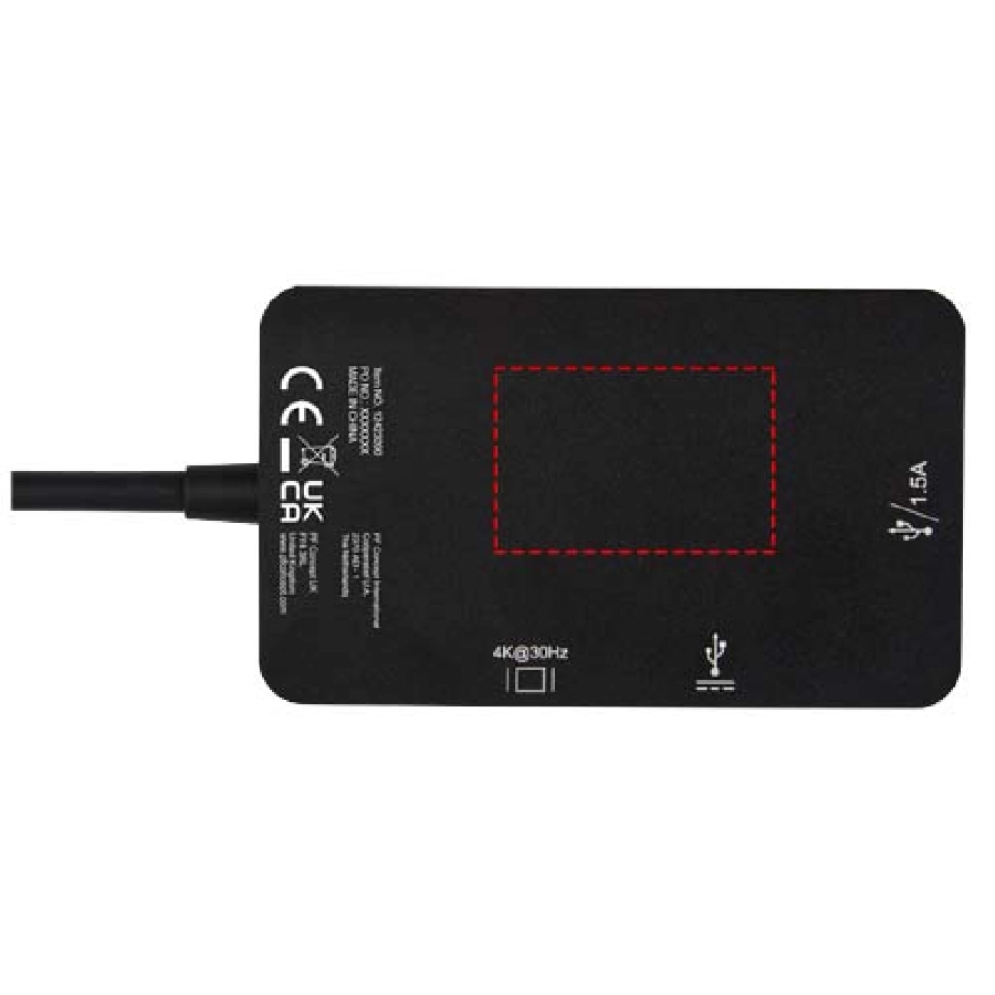Aluminiowy adapter multimedialny typu C (USB-A/Type-C/HDMI) ADAPT PFC-12423090