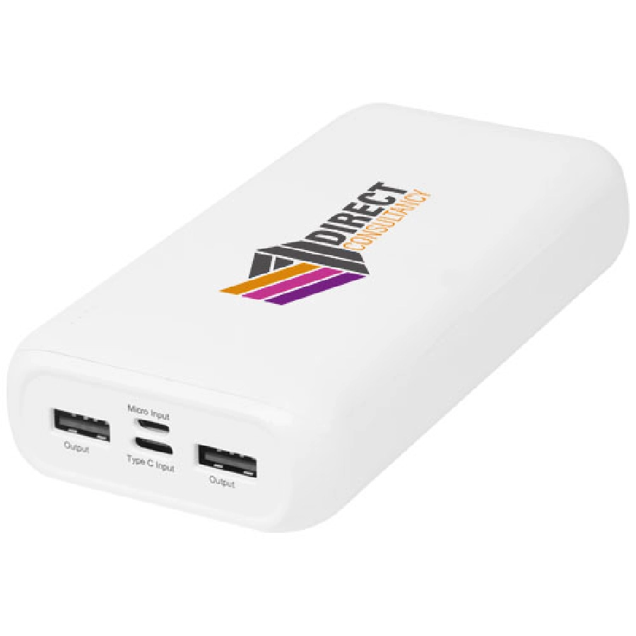 Electro powerbank o pojemności 20 000 mAh z tworzyw sztucznych pochodzących z recyklingu PFC-12431701