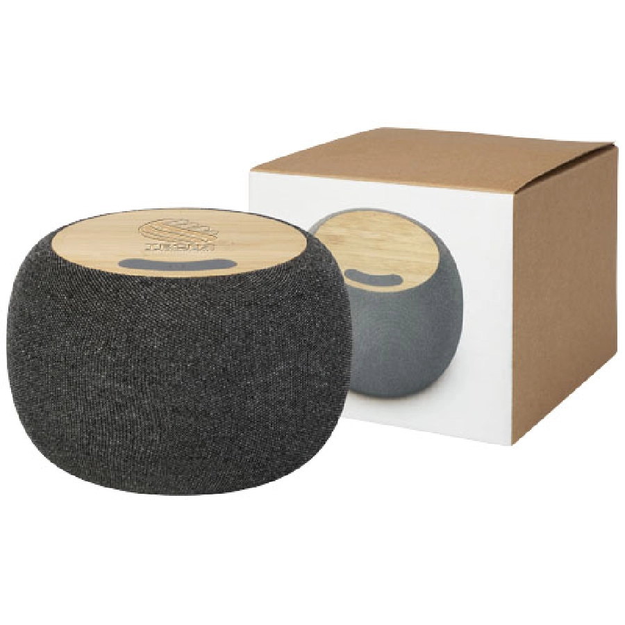 Ecofiber głośnik Bluetooth® z bambusa/RPET i bezprzewodowa ładowarka indukcyjna PFC-12431806