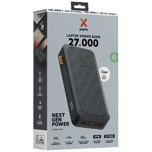 Xtorm FS5271seria Fuel powerbank o pojemności 27 000 mAh i mocy 67 W PFC-12440190