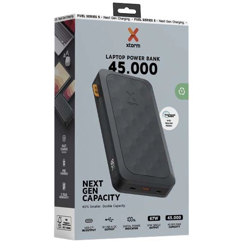 Xtorm FS5451seria Fuel powerbank o pojemności 45 000 mAh i mocy 67 W PFC-12440290