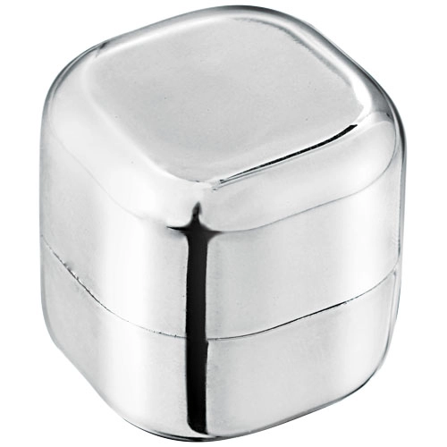 Metaliczny balsam do ust w kostce Rolli bez filtra SPF PFC-12613900 srebrny
