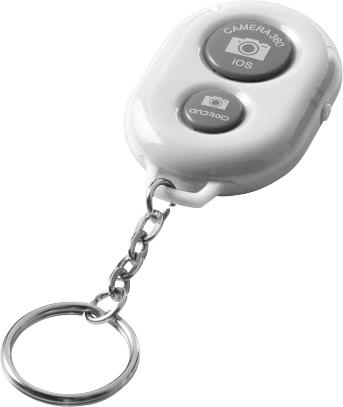Wyzwalacz do zdjęć mocowany do kluczy na Bluetooth® Selfie PFC-13416902 biały