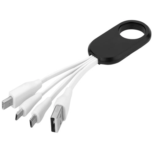 Kabel do ładowania z końcówką USB typu C 4w1 Troup PFC-13421400 czarny