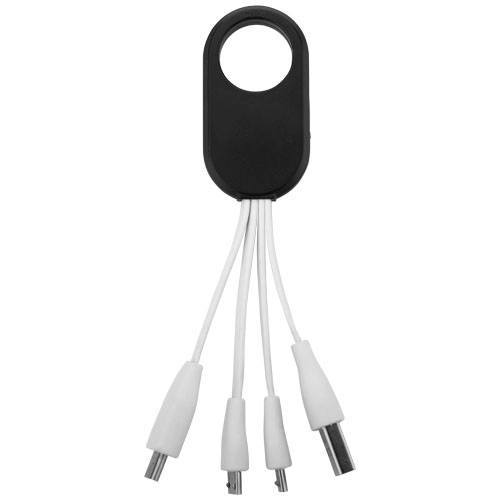 Kabel do ładowania z końcówką USB typu C 4w1 Troup PFC-13421400 czarny