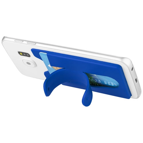 Silikonowy portfel na telefon ze stojakiem Stue PFC-13421802 niebieski