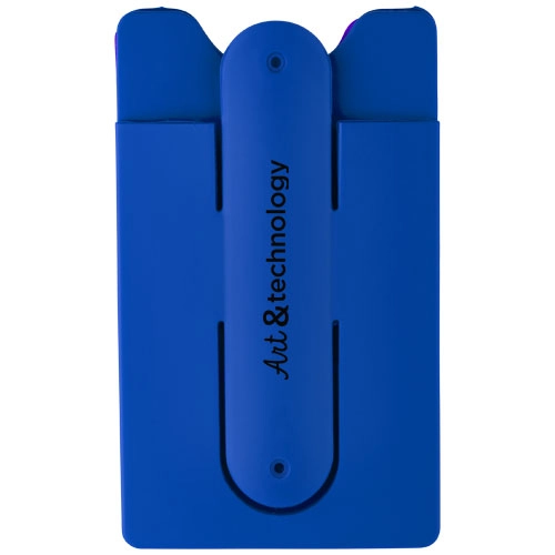 Silikonowy portfel na telefon ze stojakiem Stue PFC-13421802 niebieski
