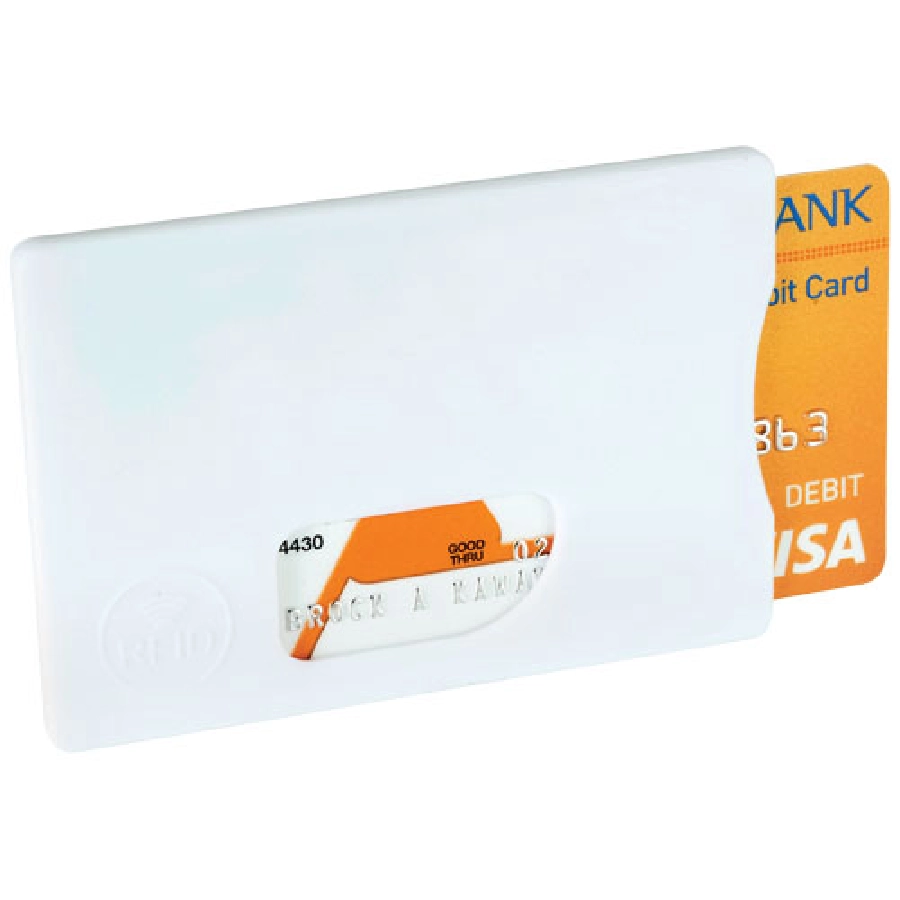 Futerał ochronny na karty kredytowe RFID PFC-13422601 biały