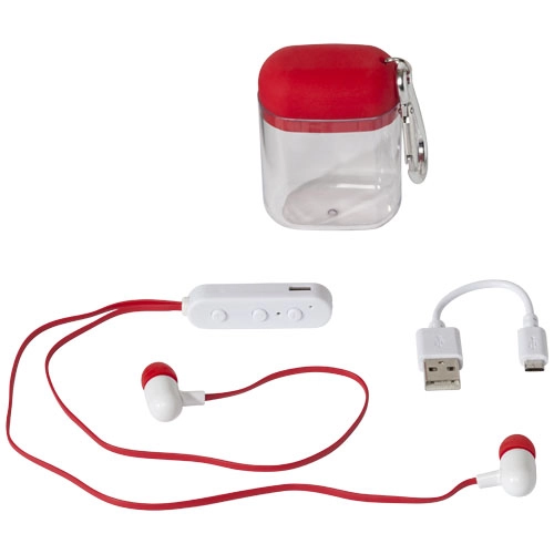 Słuchawki douszne na Bluetooth® Budget PFC-13423902 czerwony