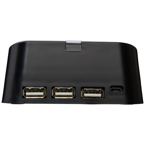 Hub USB ipodstawka na telefon 3w1 Hopper PFC-13425400 czarny