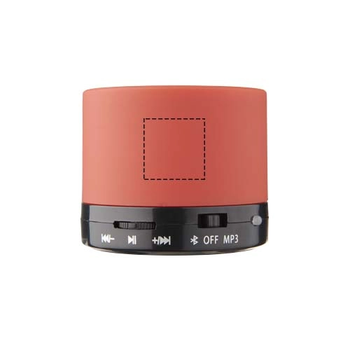 Głośnik Bluetooth® Duck z gumowanym wykończeniem PFC-13495806 czerwony