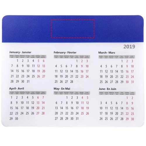 Podkładka pod mysz Chart z kalendarzem PFC-13496501 niebieski