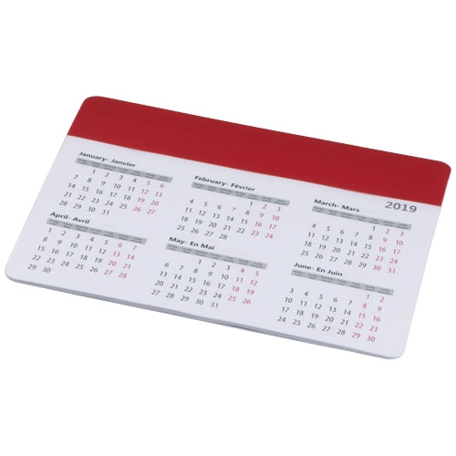 Podkładka pod mysz Chart z kalendarzem PFC-13496502 czerwony